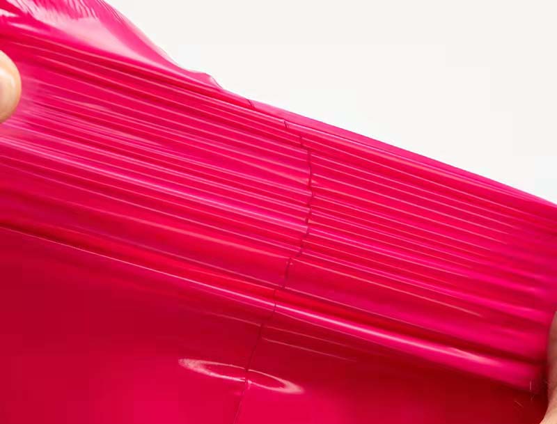 三门玫红色快递袋-05